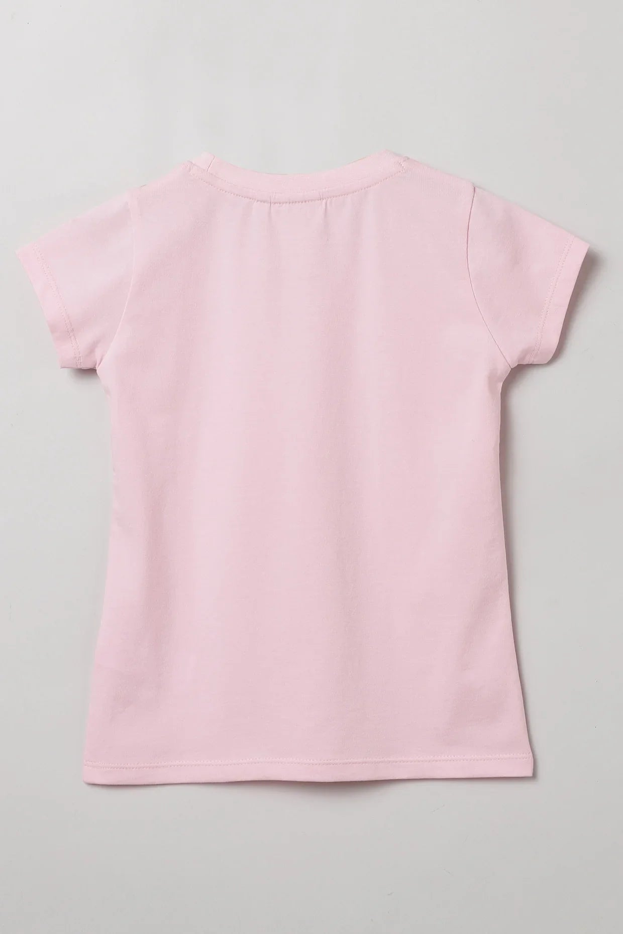 Baby Pink "Believe" Print T-Shirt for Girls