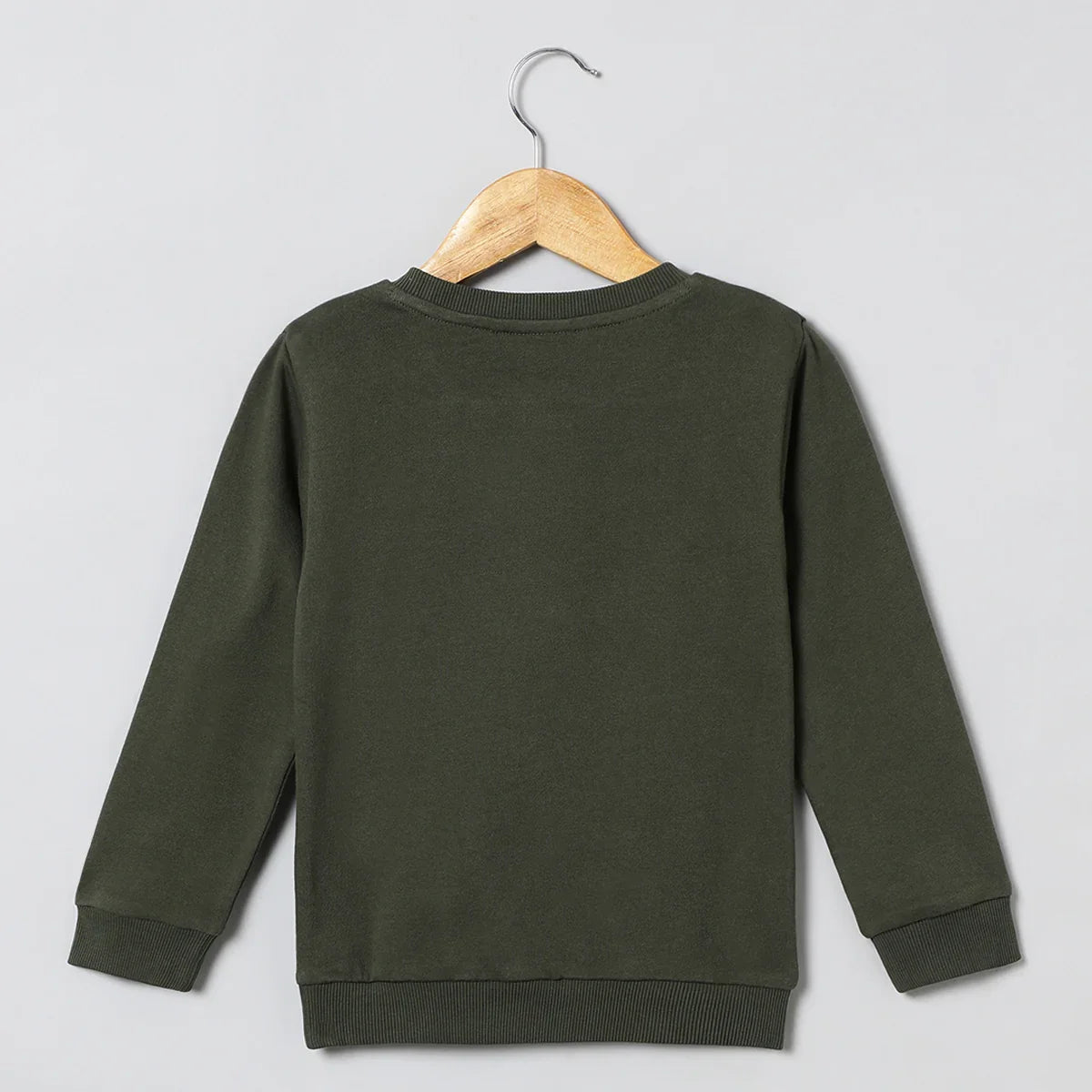 Roar Mode Reversible Sequin Dino Sweatshirt – Olive Green