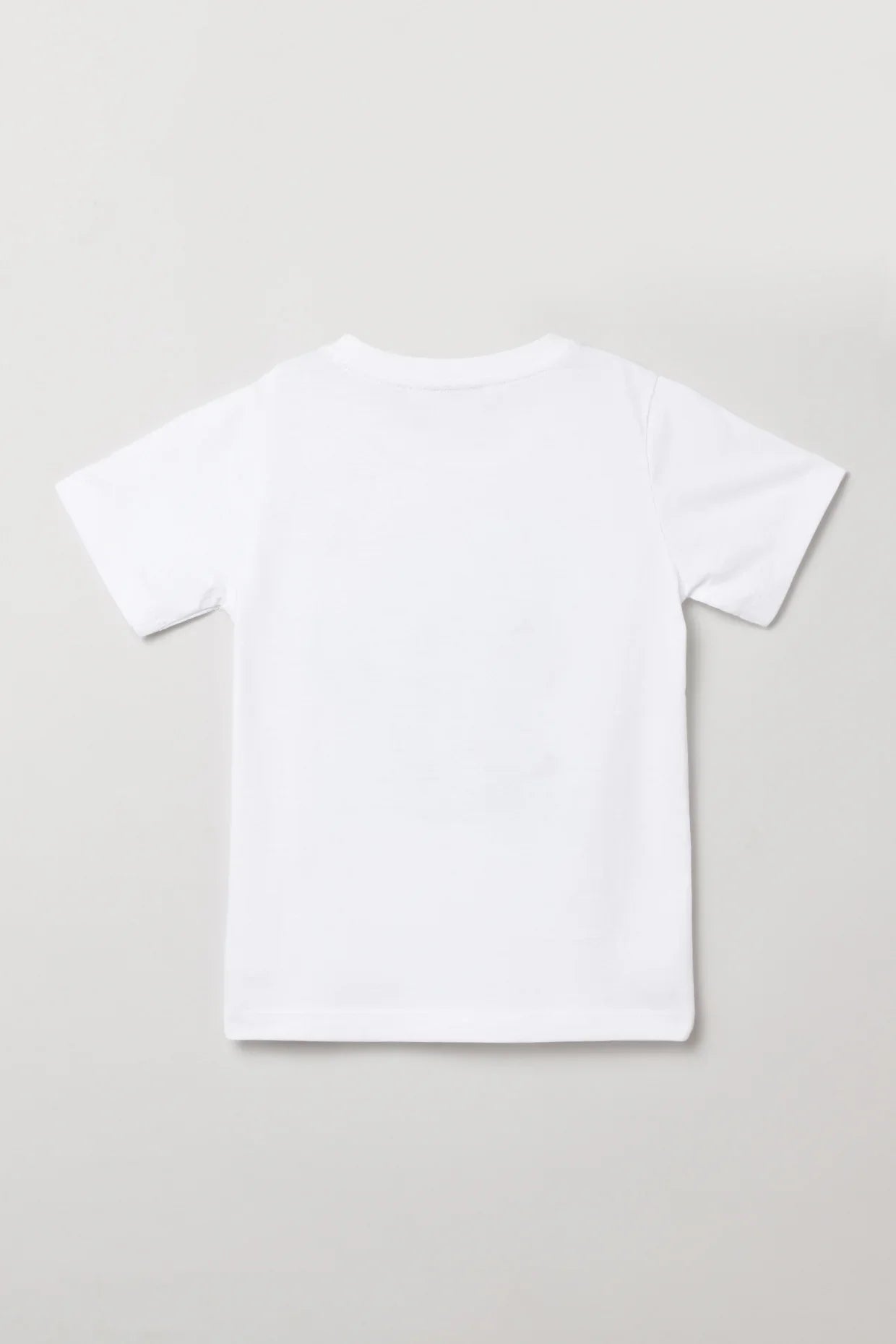 White Sequin Dinosaur Graphic T-Shirt for Kids