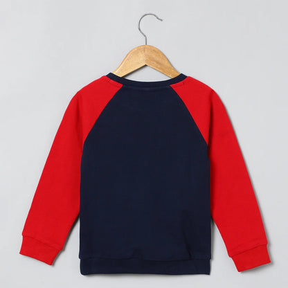 Power Play Sequin Sweatshirt – Red & Blue