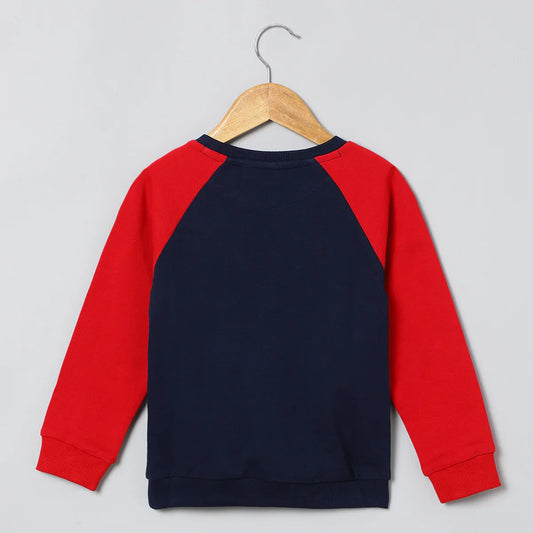Power Play Sequin Sweatshirt – Red & Blue