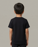 Load image into Gallery viewer, Alluring Luxe  Black gel printed T-shirt
