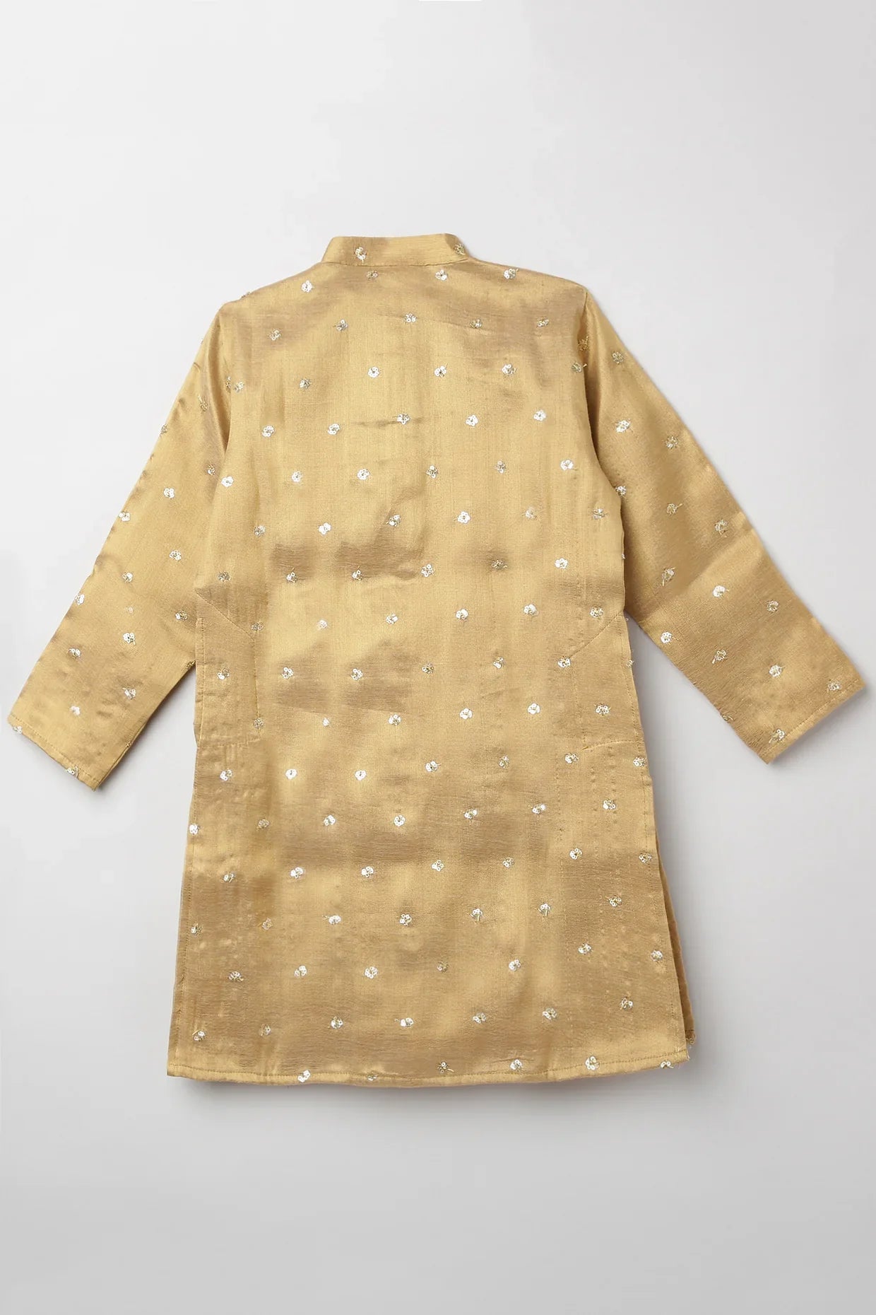 Golden Glow Mirror Work Kurta Set