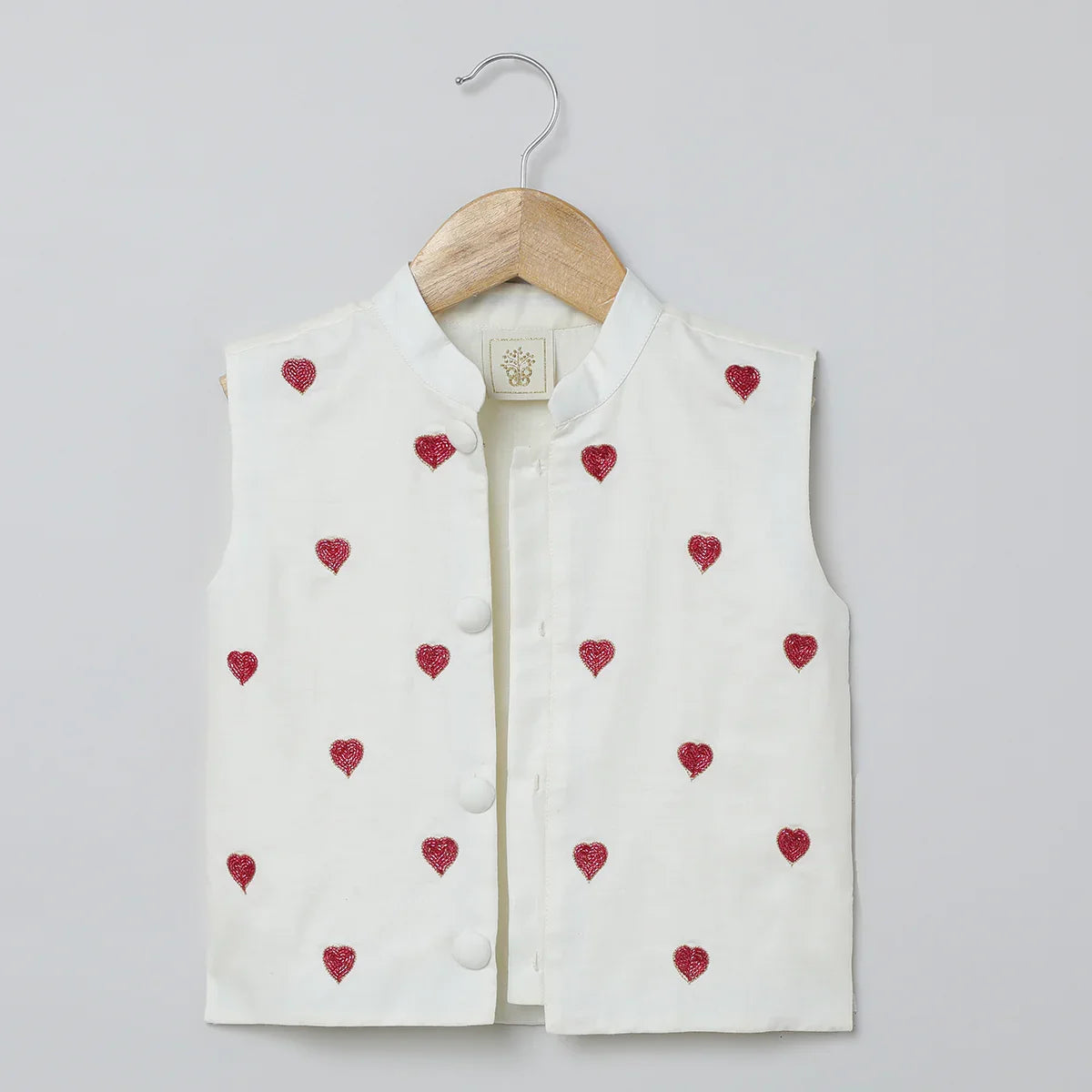 White & Red Ethnic Set for Boys