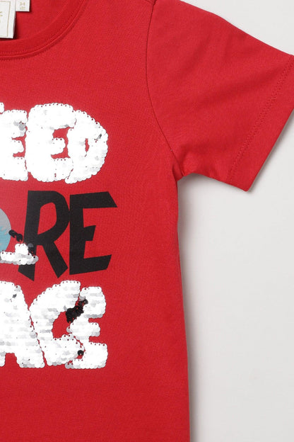 Red Col Tee shirt