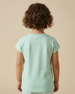 Load image into Gallery viewer, Fresh Teal Cotton T-Shirt for Girls
