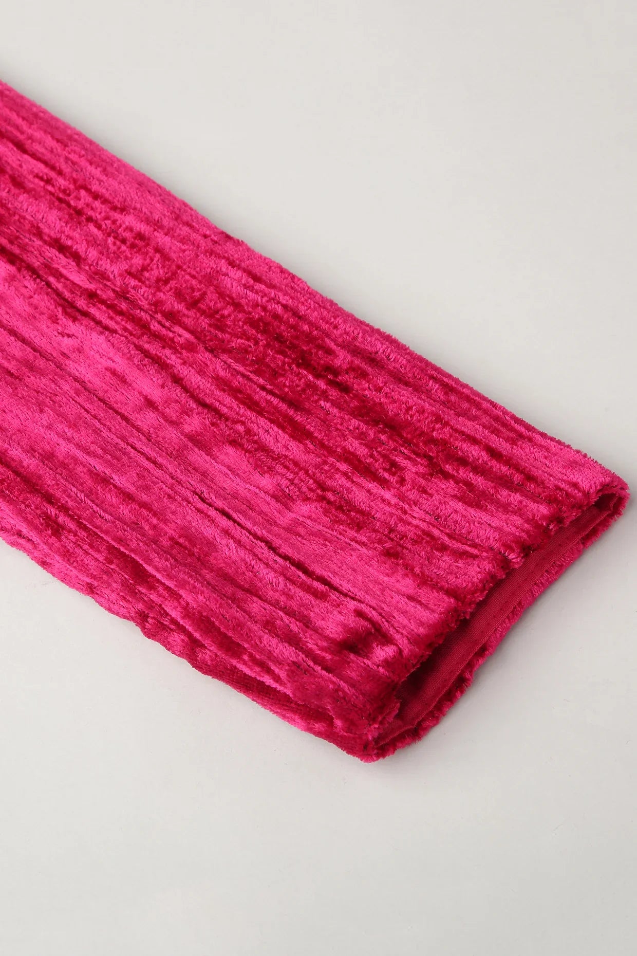 Velvet Charm Fuchsia Flare Dress