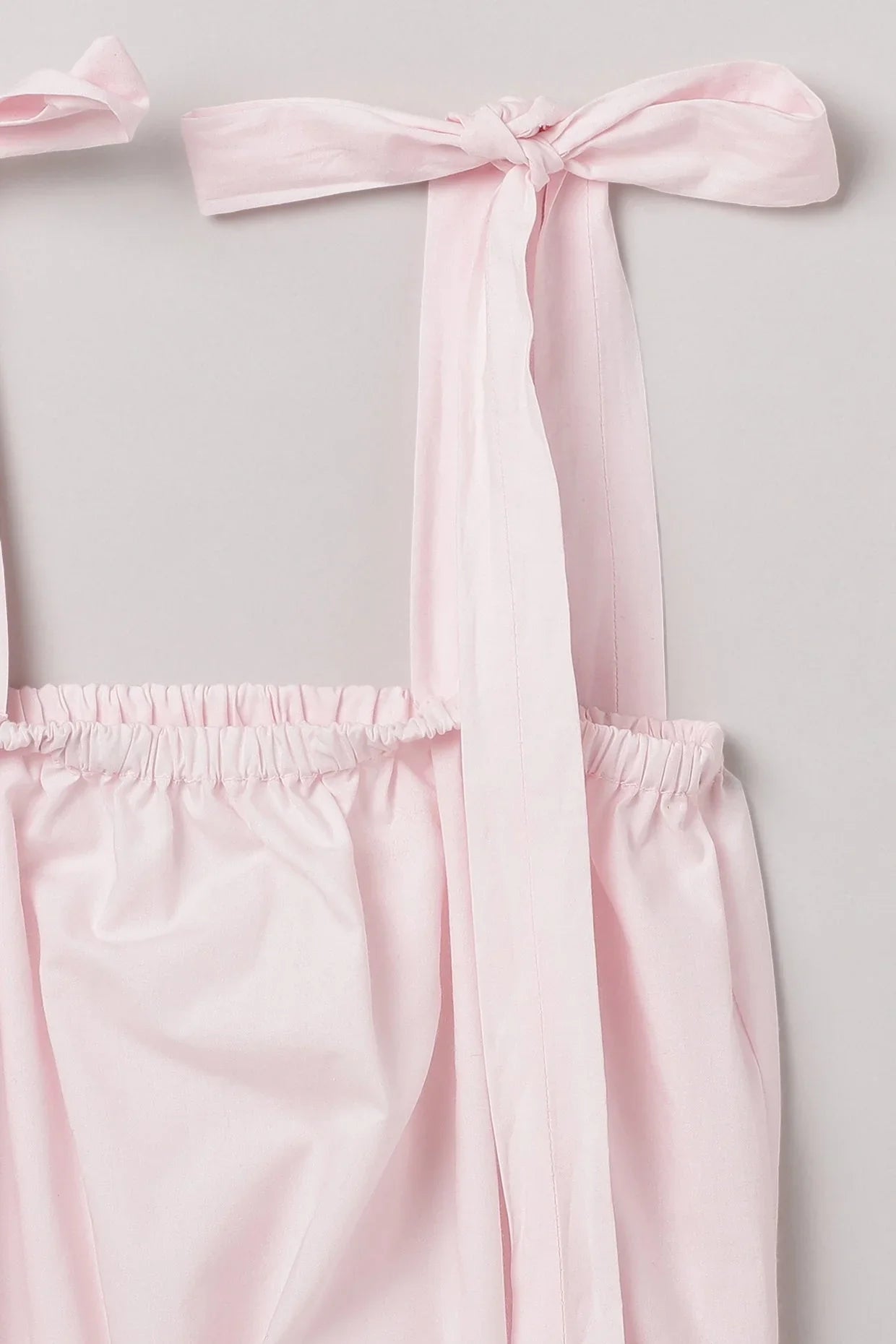 Baby Pink Strap Top & Skirt Set for Girls