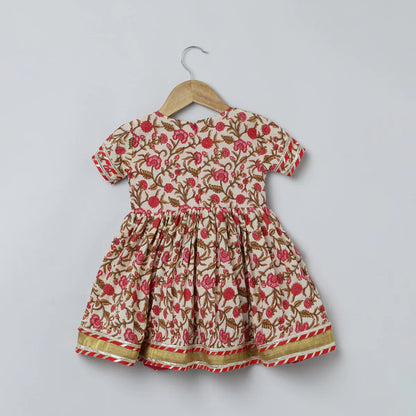 Multicolor Jaipur Floral Printed Kurti Sharara Set for Girls