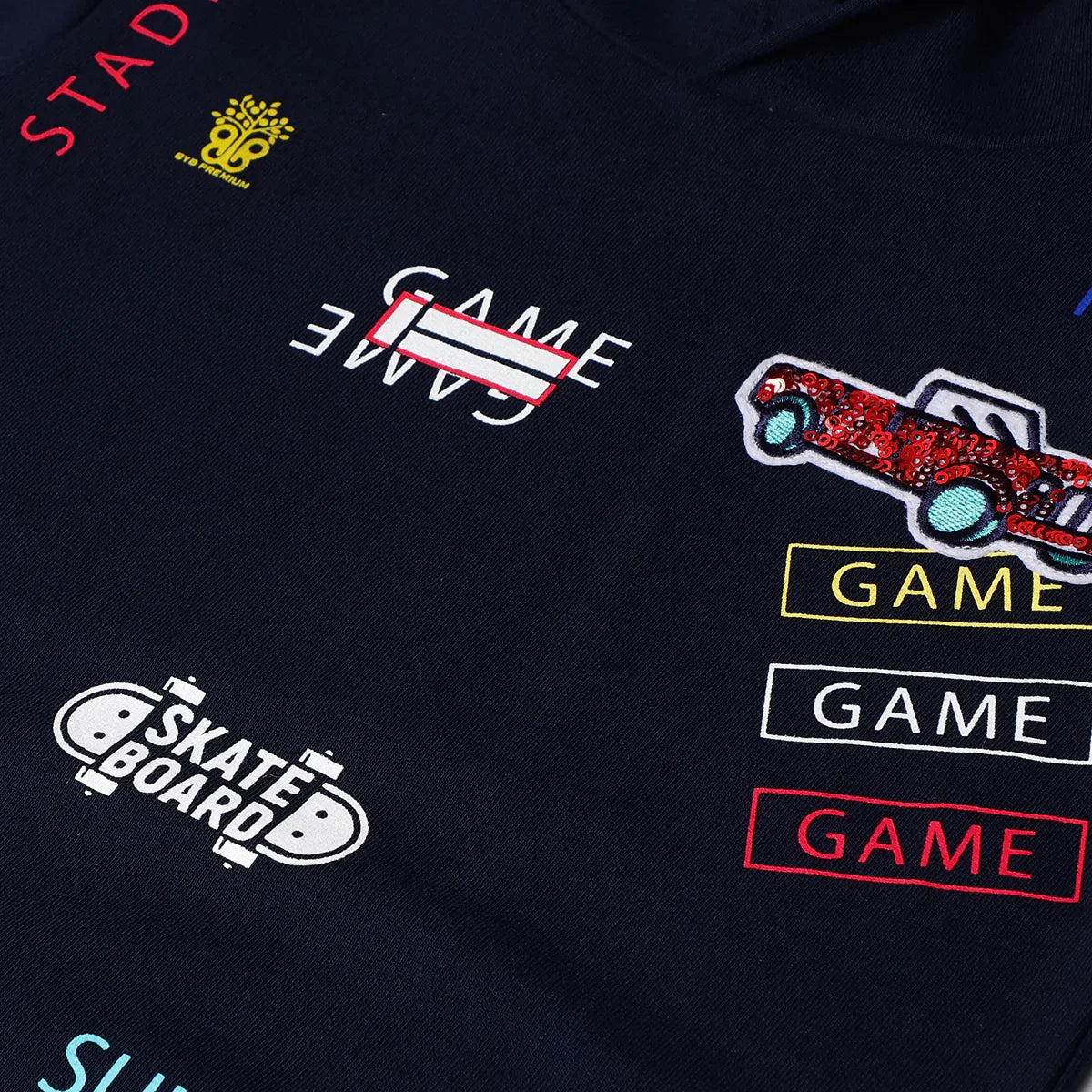 Game On Basket Sporty Sweatshirt for Kids