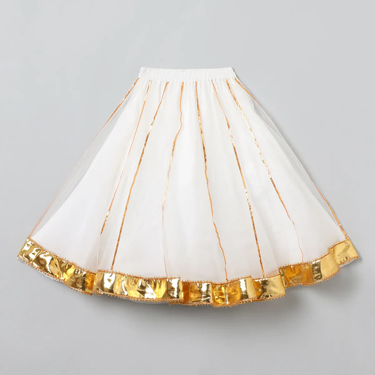 Yellow & White Gota Work Lehenga Set
