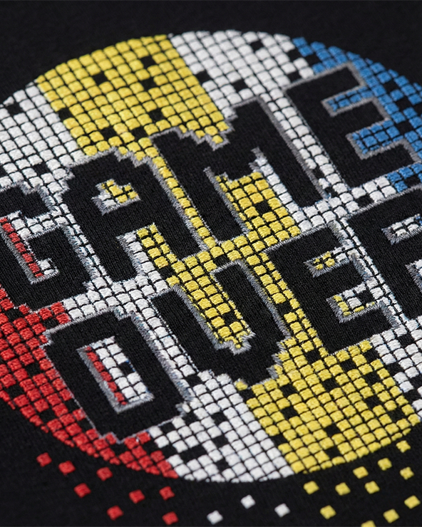 Alluring Luxe  Black gel printed T-shirt