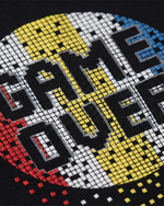 Load image into Gallery viewer, Alluring Luxe  Black gel printed T-shirt
