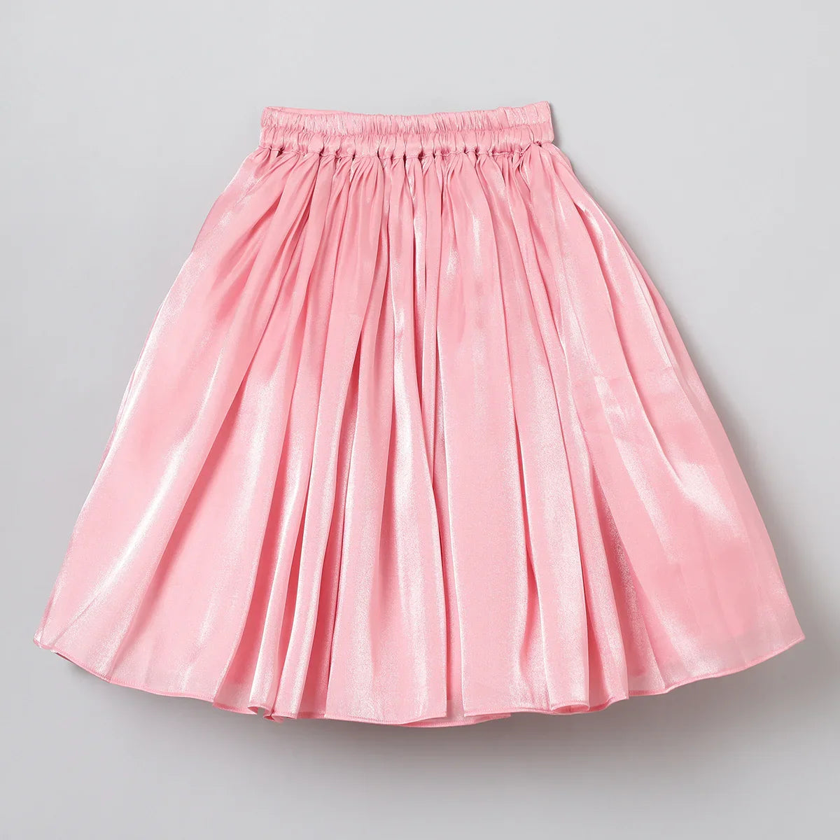 Girls Butterfly Embroidery And Shinny Glass Tissue Skirt And Top