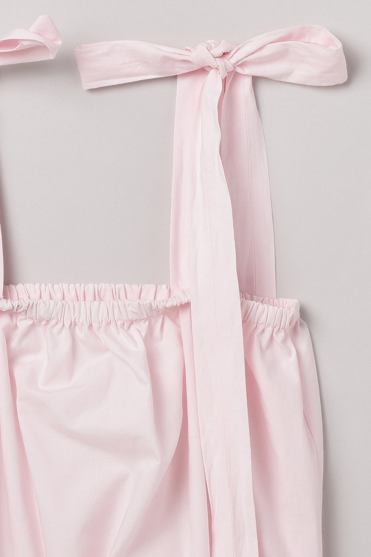 Baby pink strap top and skirt set   byb premium
