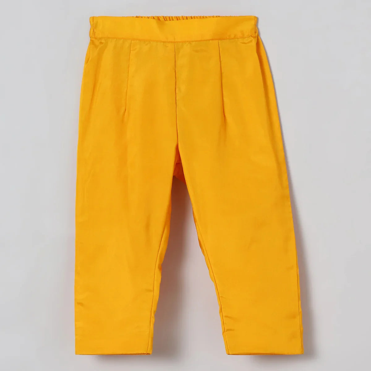 Yellow Zari Work Top & Pant Set