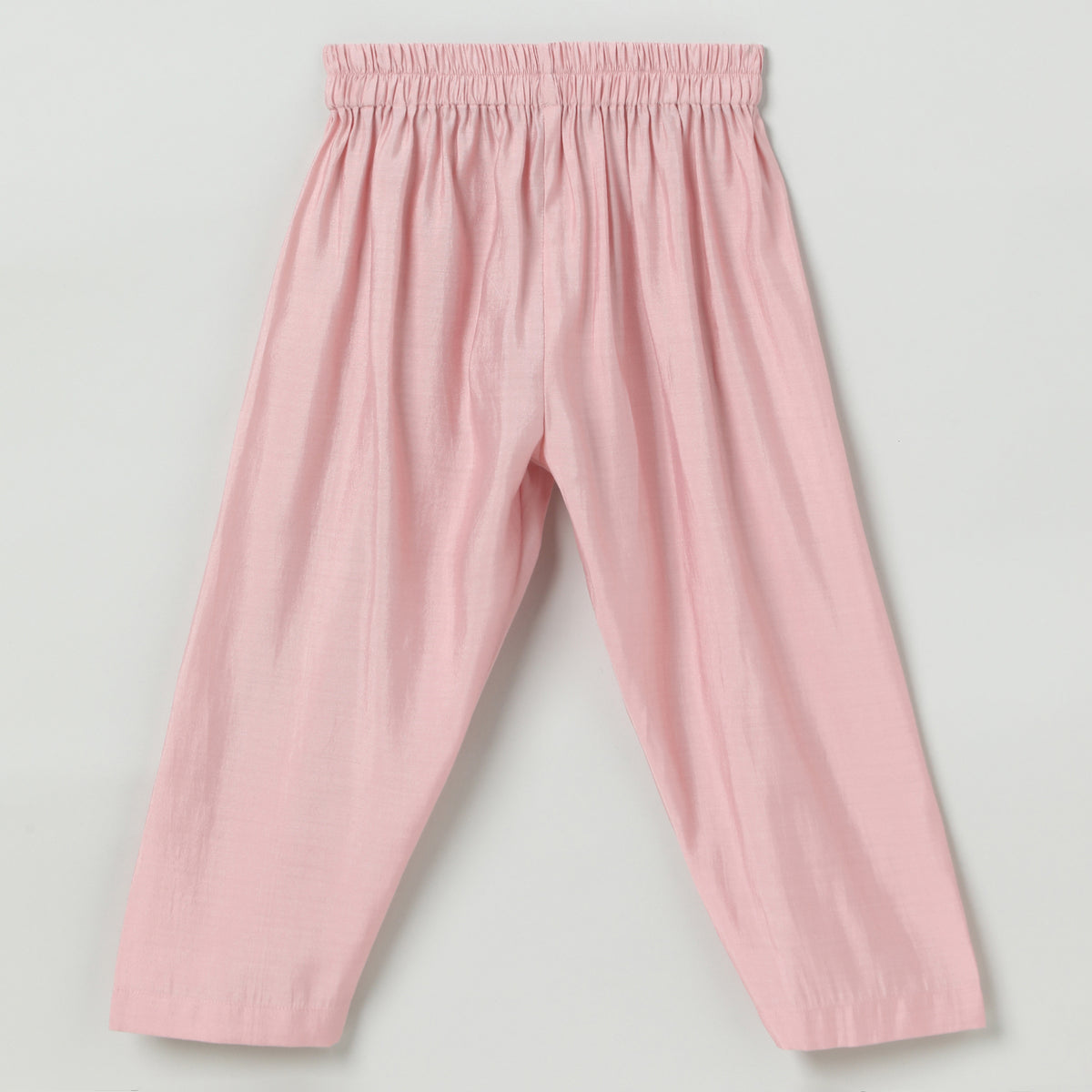 Dusty pink chanderi silk  kurta with pyjama set