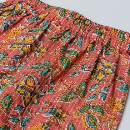 Light Orange, Red & Yellow Ethnic Set for Girls