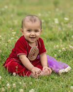 Load image into Gallery viewer, Magenta Pink Velvet Kurta Salwar Set for Girls with Dupatta
