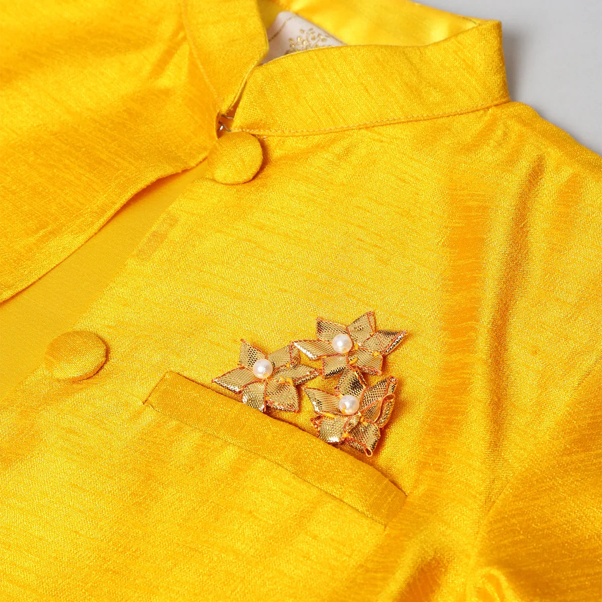 Sunlit Charm Matka Silk Kurta Set