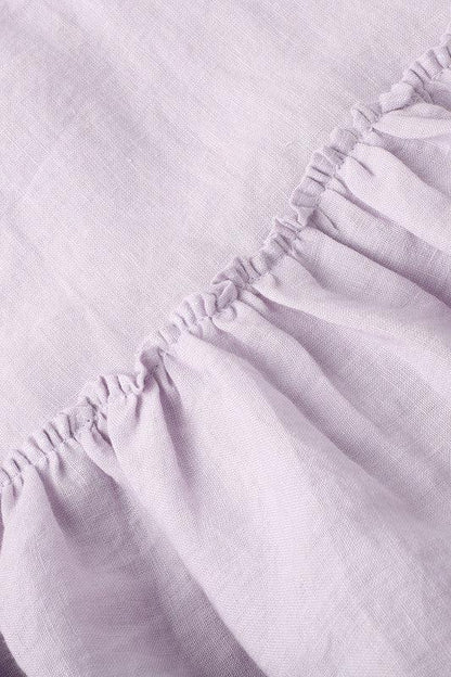 Lavender Breeze Linen Dress for Girls