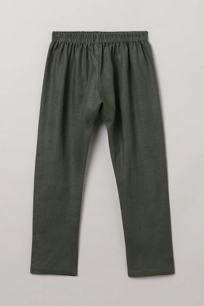 Olive Green Kurta Pajama Set