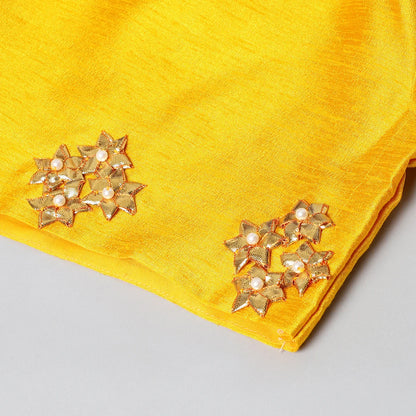 Yellow & White Gota Work Lehenga Set