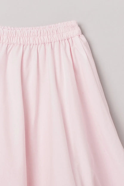 Baby Pink Strap Top & Skirt Set for Girls