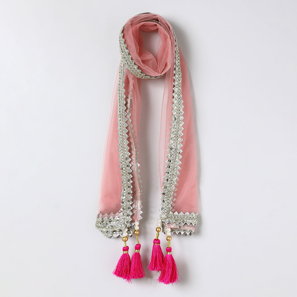 Chanderi silk lehenga set featuring exquisite hand embroidery, along with a beautiful dupatta