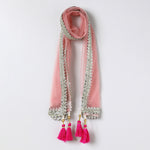 Load image into Gallery viewer, Chanderi silk lehenga set featuring exquisite hand embroidery, along with a beautiful dupatta.
