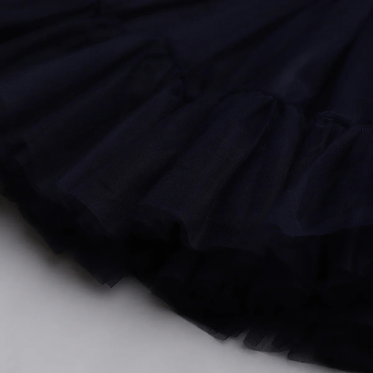 Hot Pink One-Shoulder Top & Black Tulle Skirt Set