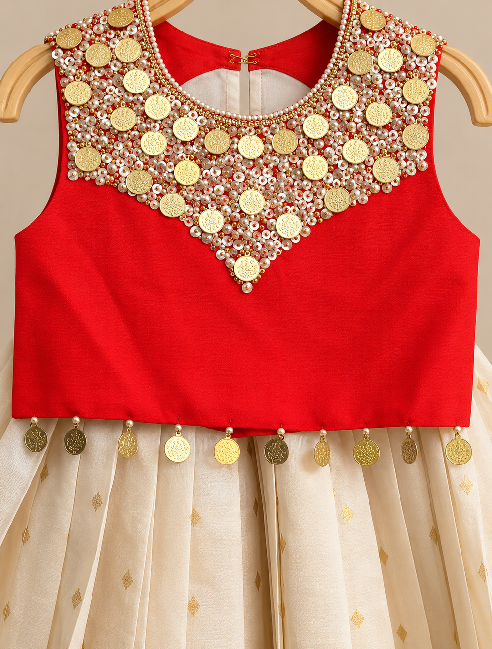 Pure viscos silk with zardozi hand embroidery skirt top set