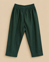 Boys Emerald Green Viscose Chanderi Kurta Set with Dragonfly Sequin Embroidery