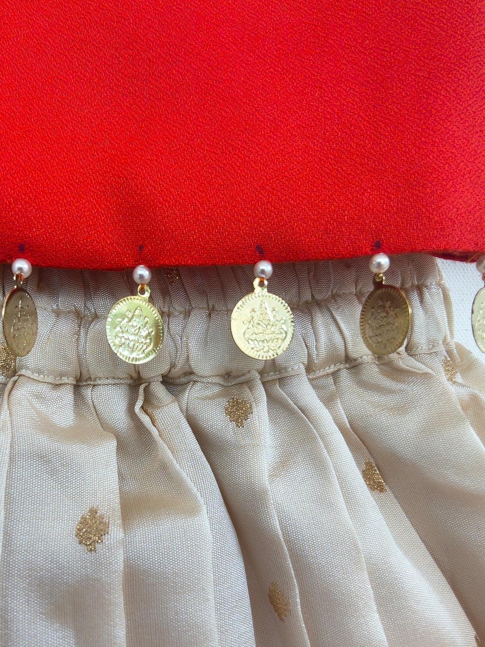Pure viscos silk with zardozi hand embroidery skirt top set