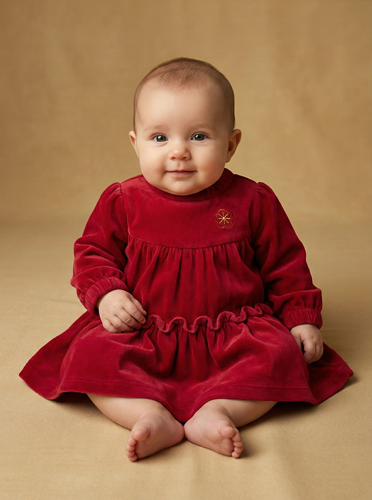 Baby girl festive party wear dress
