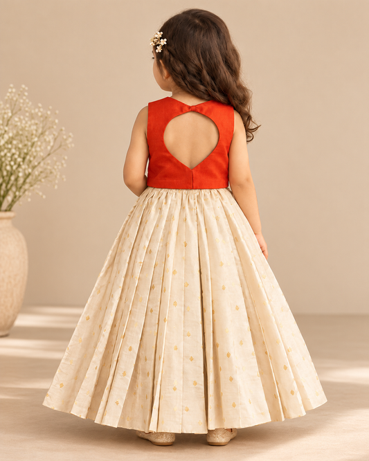 Pure viscos silk with zardozi hand embroidery skirt top set
