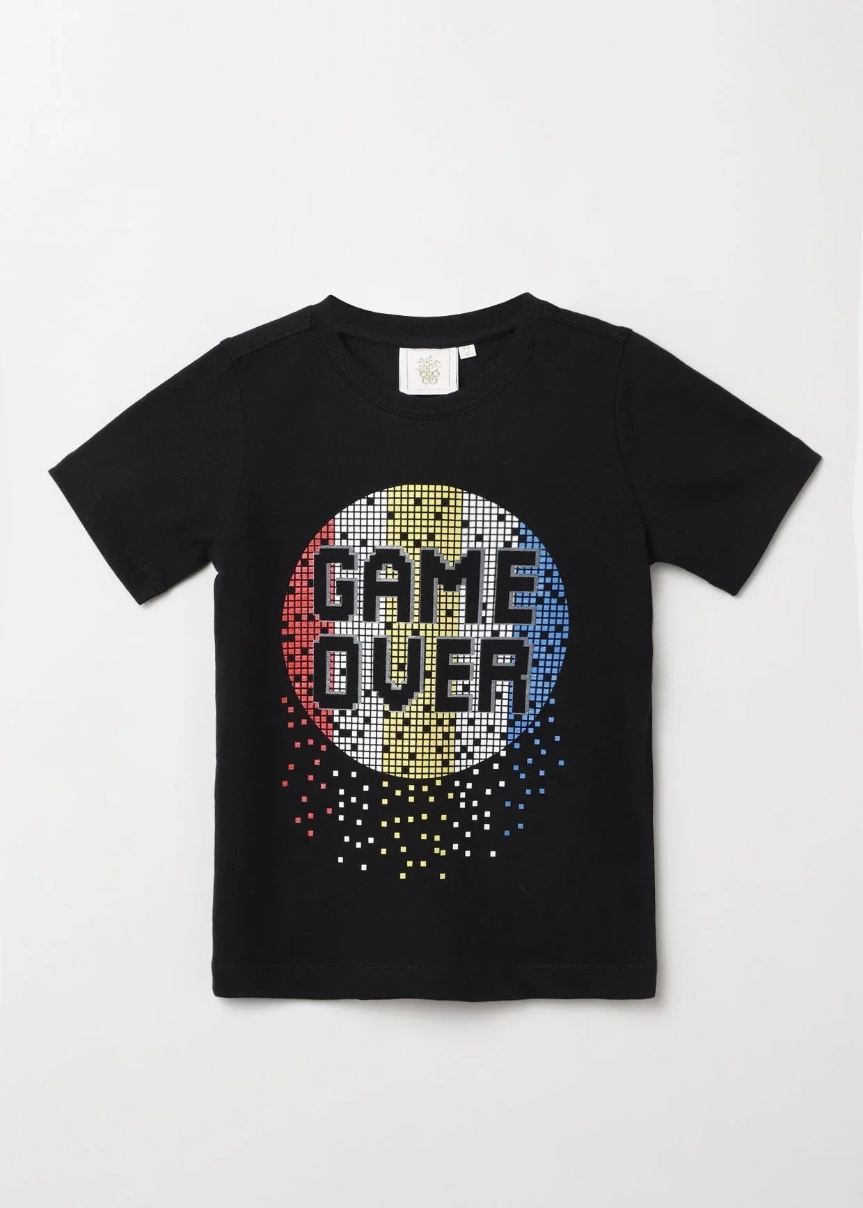 Alluring Luxe Black gel printed T-shirt - BYB PREMIUM