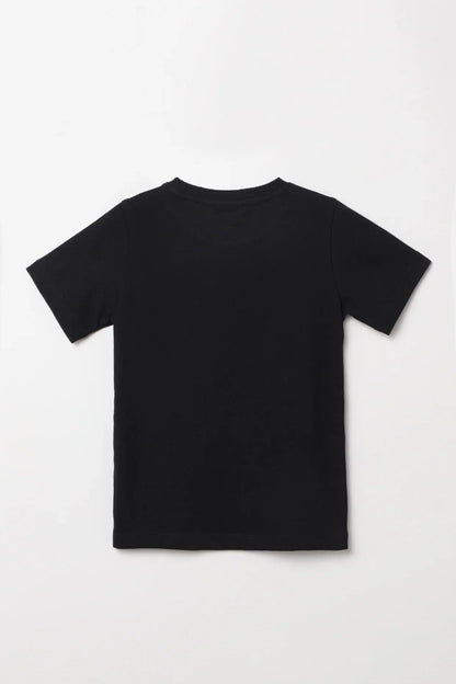 Alluring Luxe Black gel printed T-shirt - BYB PREMIUM