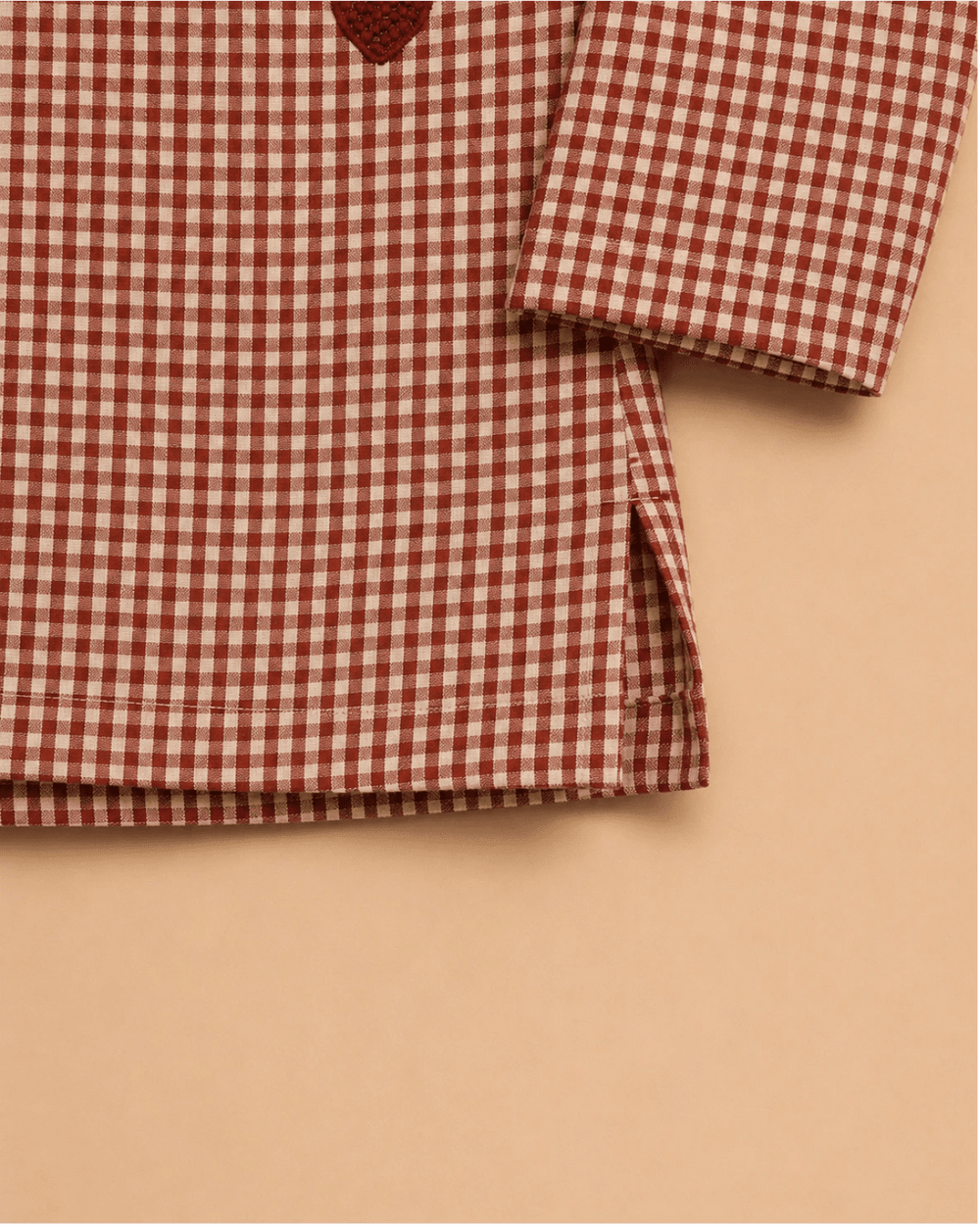Baby Boys Brown Gingham Cotton Kurta with Dhoti Pants Set - BYB PREMIUM