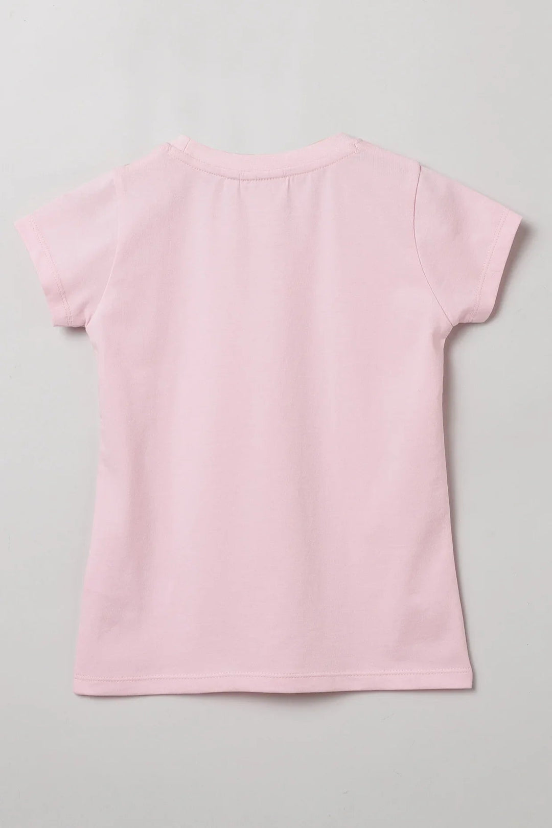 Baby Pink "Believe" Print T-Shirt for Girls - BYB PREMIUM