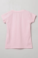 Load image into Gallery viewer, Baby Pink "Believe" Print T-Shirt for Girls - BYB PREMIUM
