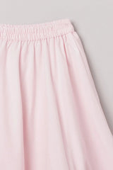 Baby Pink Cotton Girls Co-ord Set with Tie-Up Top & Flared Skirt - BYB PREMIUM