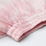 Baby Pink Organza Girls Lehenga Choli Set with Pearl Embroidery & Dupatta - BYB PREMIUM