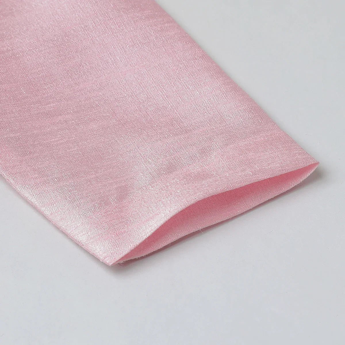 Baby pink raw silk kurta dhoti set for boys with pearl embroidery   byb premium