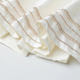 Baby Pink & White Raw Silk Dress with Embroidered Organza Jacket for Girls - BYB PREMIUM