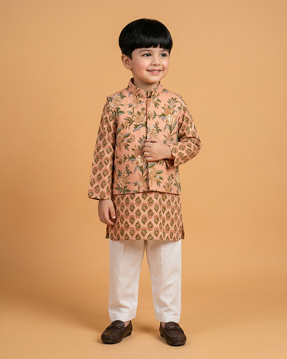 Boys pure cotton kurta pajama set