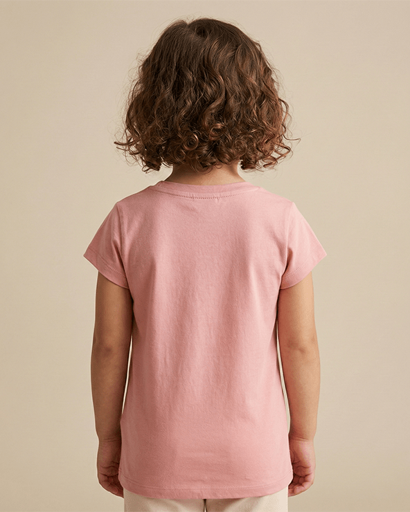 Blush Pink Cotton T-Shirt for Girls - BYB PREMIUM