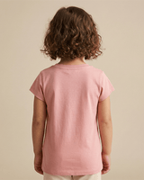 Blush Pink Cotton T-Shirt for Girls - BYB PREMIUM