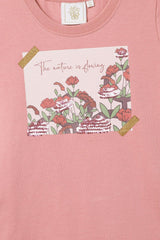 Blush Pink Cotton T-Shirt for Girls - BYB PREMIUM