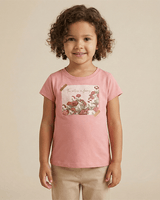 Blush Pink Cotton T-Shirt for Girls - BYB PREMIUM
